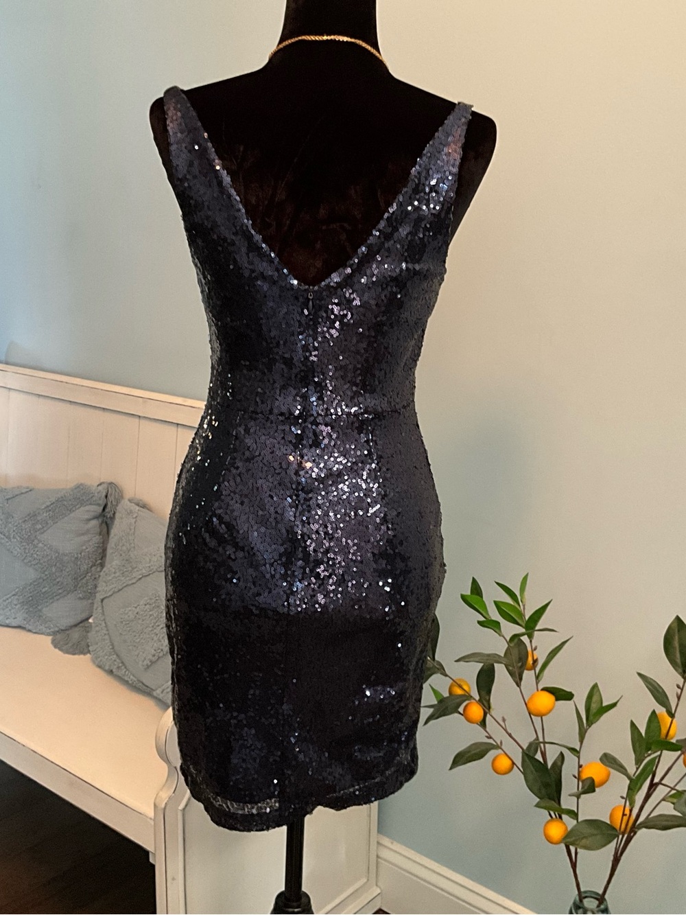 Bodycon Dress Sequin Dress LuLu’s Party Dress Size Small Girls Night Party Dress - Picture 4 of 11